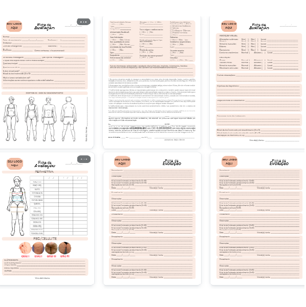 Ficha Avaliação Anamnese Massoterapia Hotmart